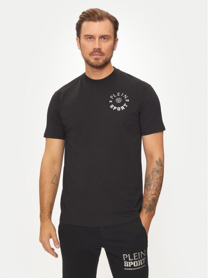 Plein Sport T-Shirt AADC MTK7940 STE001N Czarny Regular Fit