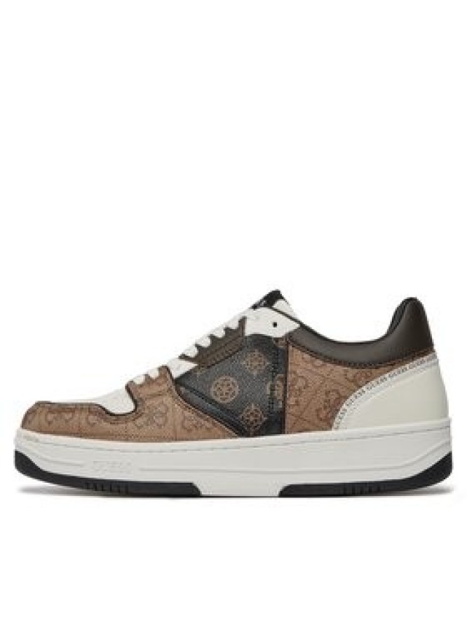 Guess Sneakersy Ancona Low FMPANC ELL12 Brązowy