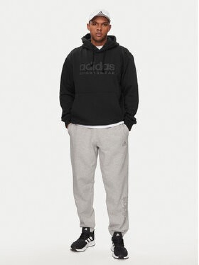 adidas Bluza All Szn Fleece Graphic IW1202 Czarny Loose Fit