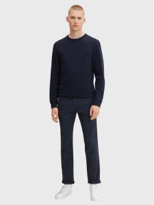 Tom Tailor Denim Chinosy 1020451 Granatowy Straight Fit