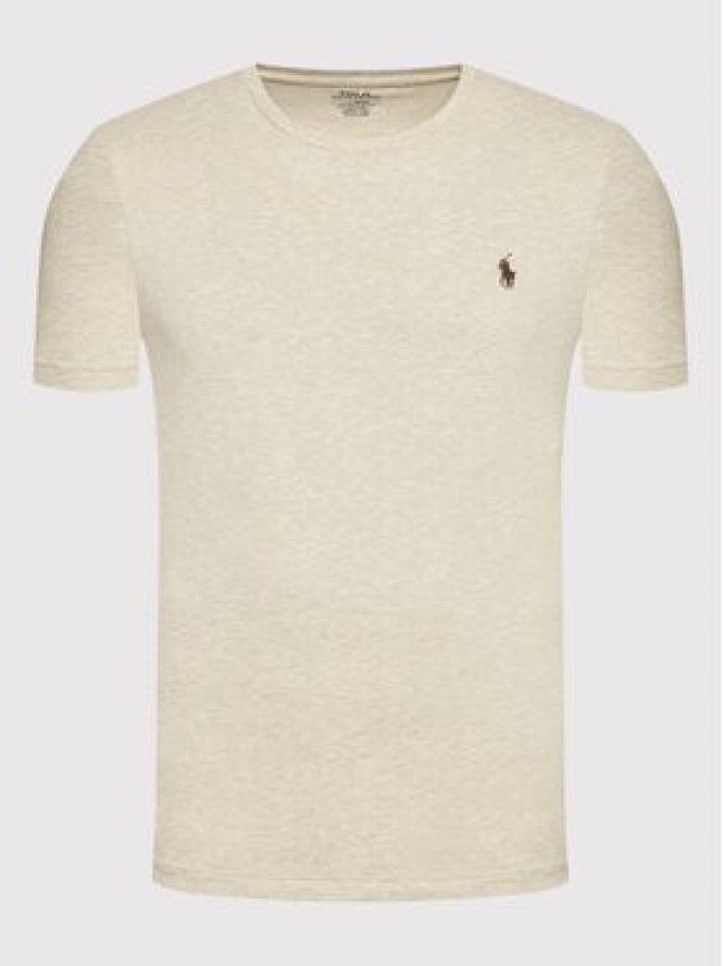 Polo Ralph Lauren T-Shirt 710671438203 Beżowy Slim Fit