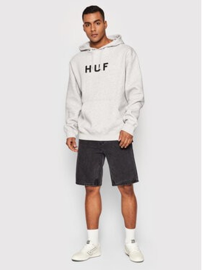 HUF Bluza Essentials Og Logo PF00490 Szary Regular Fit