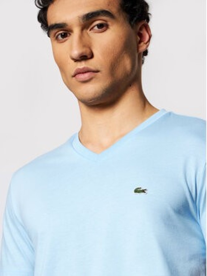 Lacoste T-Shirt TH6710 Niebieski Regular Fit