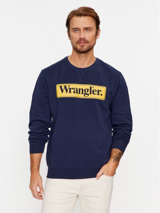 Wrangler Bluza Seasonal 112341196 Granatowy Regular Fit