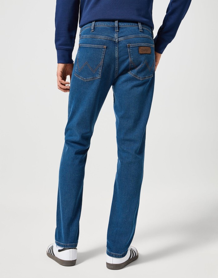 WRANGLER MĘSKIE SPODNIE JEANSOWE LARSTON BLUE GREY 112355025 W18S017416
