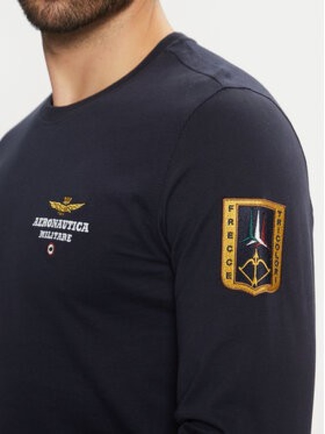 Aeronautica Militare Longsleeve 242TS2319J558 Granatowy Regular Fit