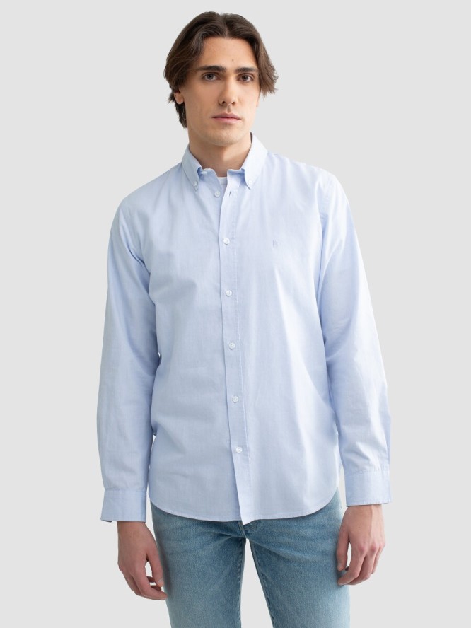Koszula męska bawełniana błękitna Gibbson 400