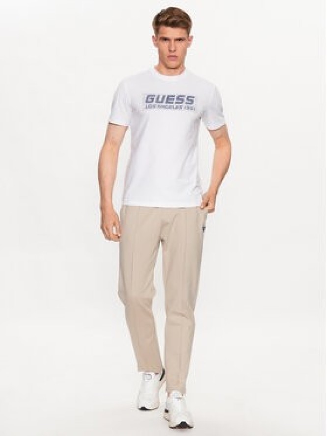 Guess T-Shirt Z3YI03 J1314 Biały Slim Fit