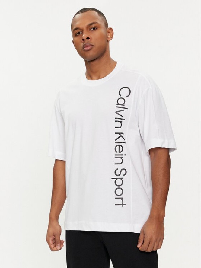 Calvin Klein Performance T-Shirt 00GMS4K173 Biały Regular Fit