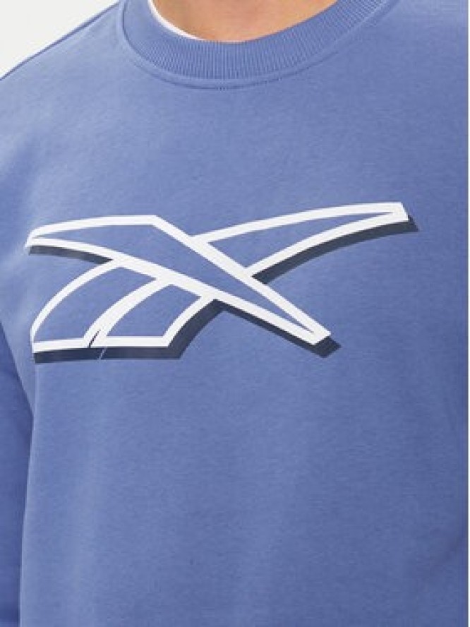 Reebok Bluza Vector Logo 100202411 Niebieski Regular Fit