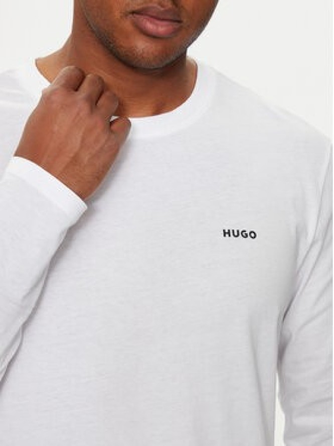 Hugo Longsleeve Derol222 50466159 Biały Regular Fit