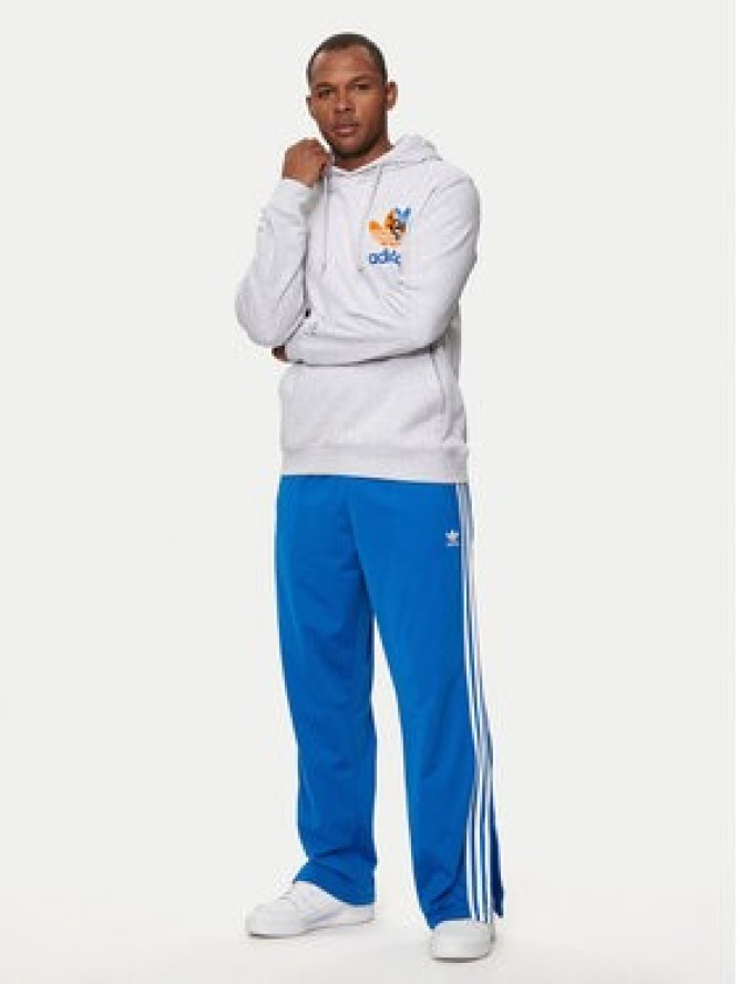 adidas Bluza Trefoil IS2913 Szary Regular Fit