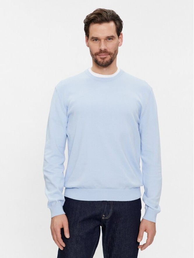 United Colors Of Benetton Sweter 1098U1I76 Błękitny Regular Fit