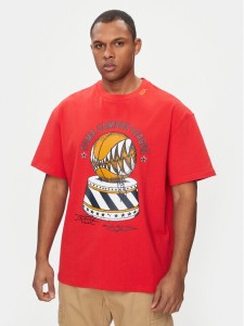 Puma T-Shirt Showtime 624740 Czerwony Regular Fit