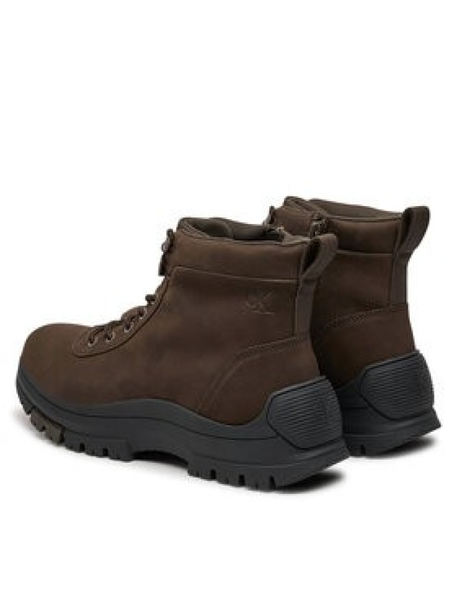 Calvin Klein Trzewiki Hybrid Wp Boot Laceup Rebellious YM0YM01077 Brązowy