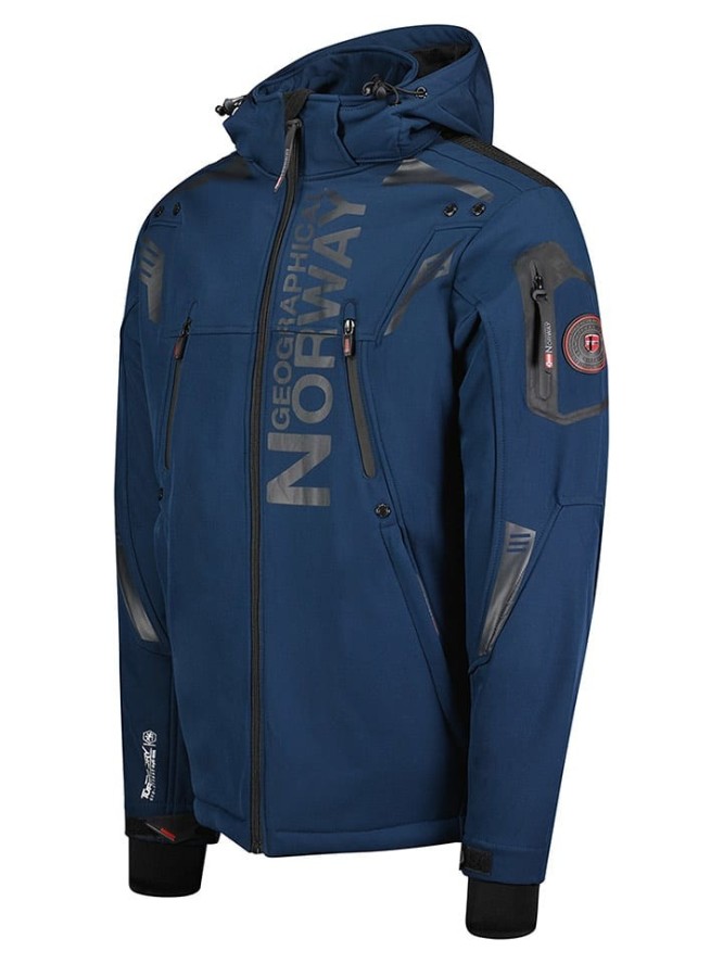 Geographical Norway Kurtka softshellowa "Talenteux" w kolorze granatowym rozmiar: S