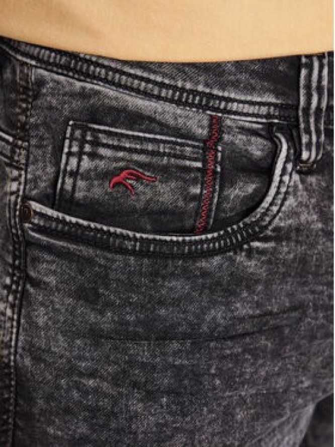 INDICODE Szorty jeansowe Delmare 70-682 Czarny Regular Fit