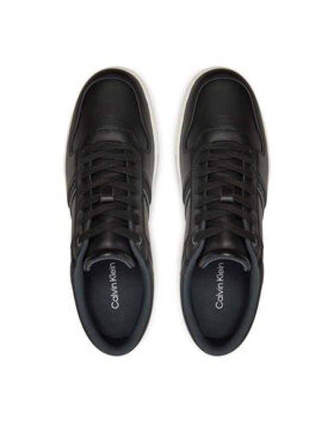 Calvin Klein Sneakersy Low Top Lace Up Logo HM0HM01491 Czarny