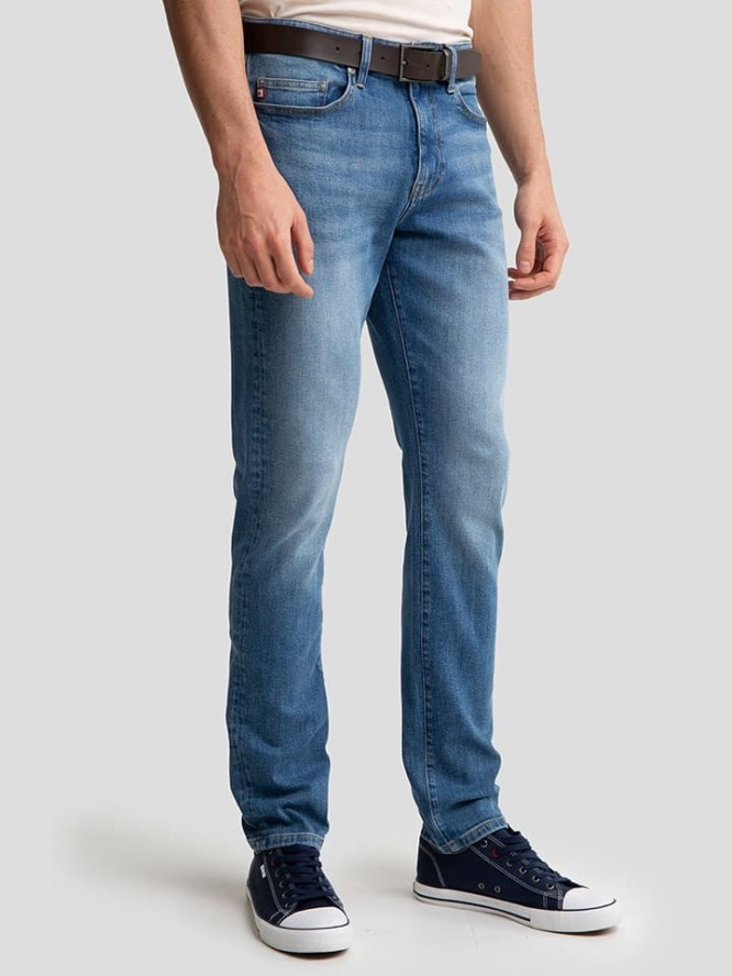 BIG STAR Dżinsy - Tapered fit - w kolorze niebieskim rozmiar: W38/L32