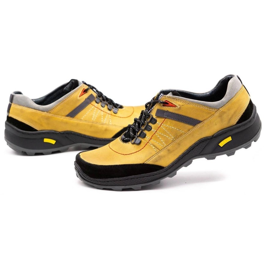 Olivier Męskie buty trekkingowe 274GT zółte żółte