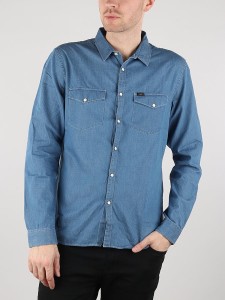 LEE SS CHETOPA SHIRT MĘSKA KOSZULA JEANSOWA MEDIEVAL BLUE L66AJO13