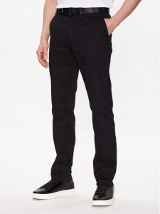 Calvin Klein Chinosy Modern Twill K10K110979 Czarny Slim Fit