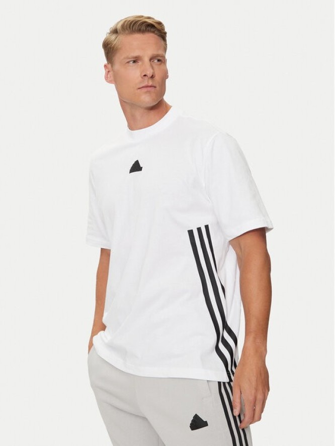 adidas T-Shirt Future Icons 3-Stripes JJ4159 Biały Regular Fit