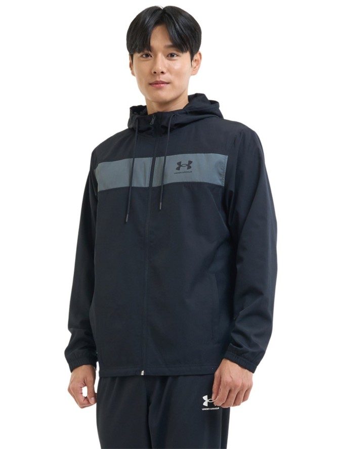 Bluza dresowa męska Under Armour UA Sportstyle Windbreaker - czarna