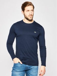 Lacoste Longsleeve TH6712 Granatowy Regular Fit