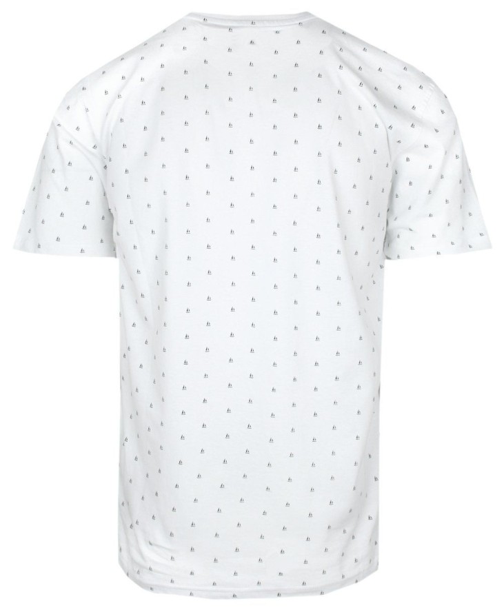 Męski T-Shirt - Pako Jeans - Drobny Wzór, Biała