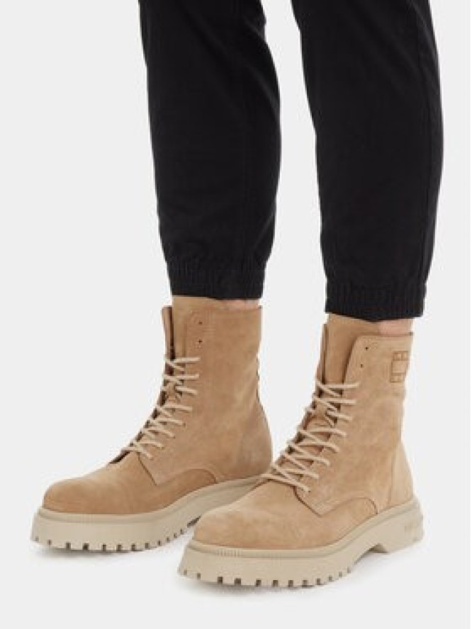 Tommy Jeans Trzewiki Tjm Casual Boot Suede EM0EM01336 Khaki