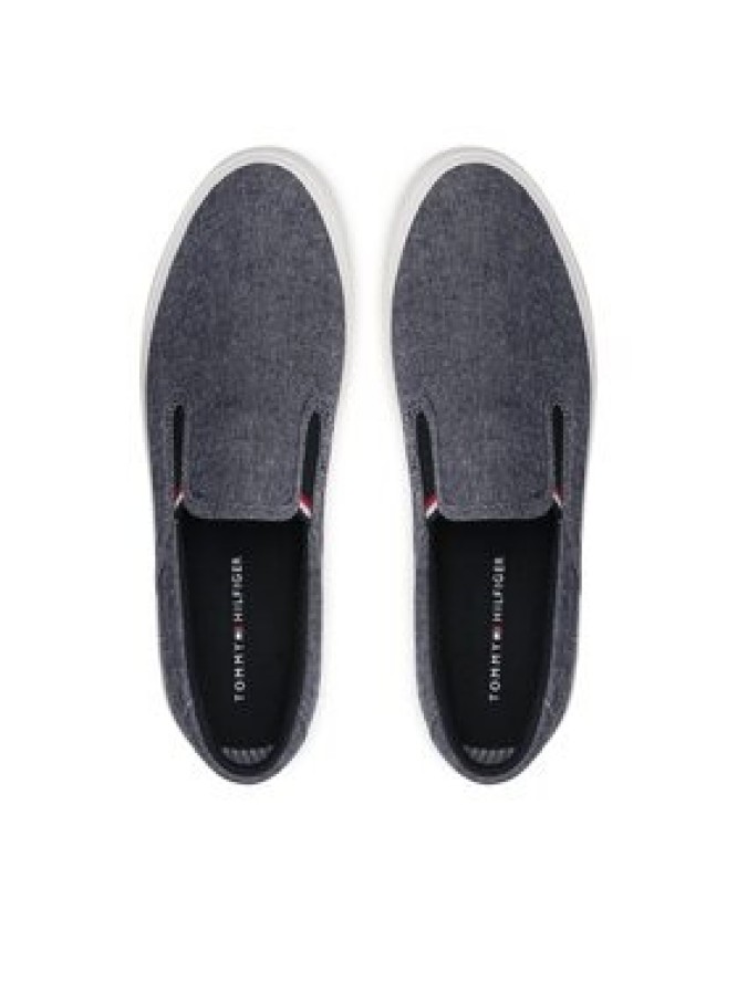 Tommy Hilfiger Tenisówki Th Hi Vulc Core Low Slip On FM0FM04734 Granatowy