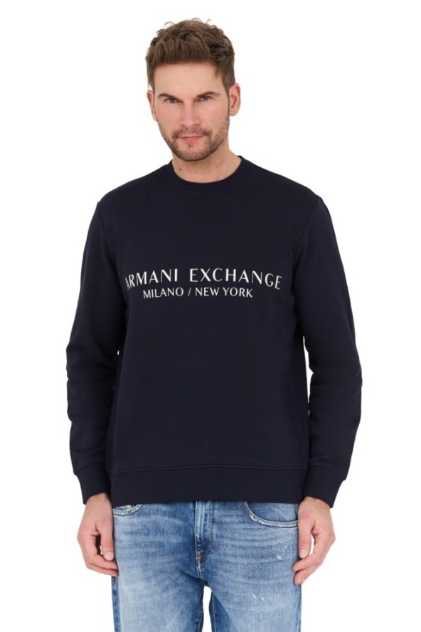 ARMANI EXCHANGE Granatowa bluza