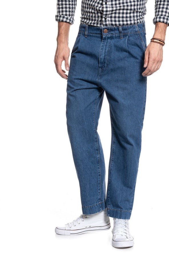 WRANGLER PLEATED CHINO PHELPS BLUE W15LQ7052