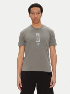 C.P. Company T-Shirt 18CMTS310A005431G Szary Regular Fit