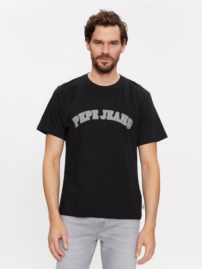 Pepe Jeans T-Shirt Clement PM509220 Czarny Regular Fit