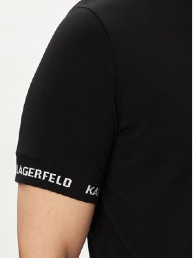 KARL LAGERFELD T-Shirt 755023 542221 Czarny Regular Fit