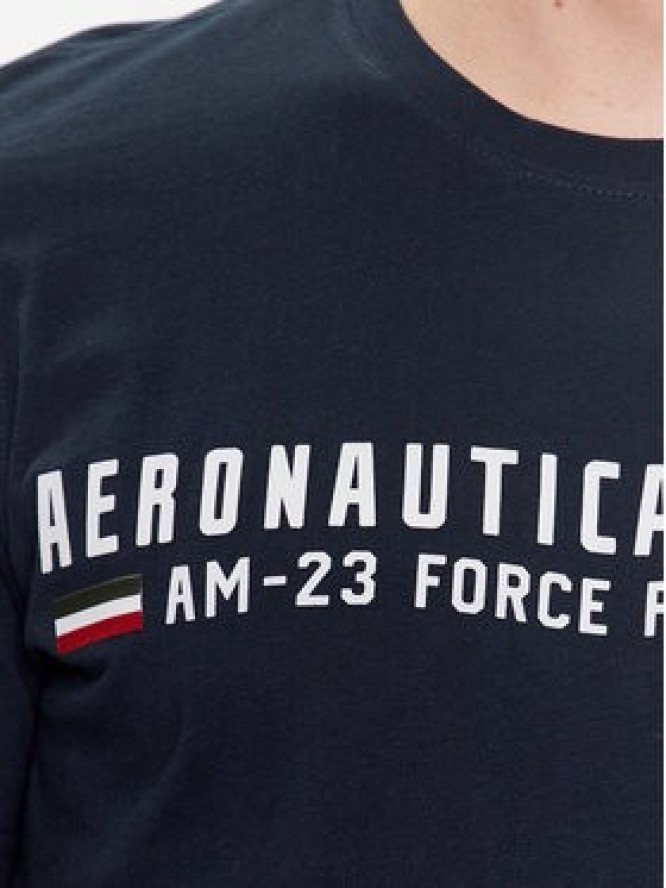 Aeronautica Militare T-Shirt 231TS1942J538 Granatowy Regular Fit