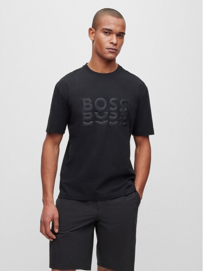 Boss T-Shirt 50495876 Czarny Regular Fit