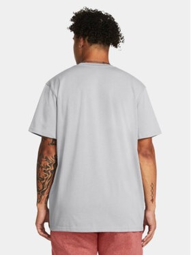 Under Armour T-Shirt Ua Hw Armour Label Ss 1382831-011 Szary Loose Fit