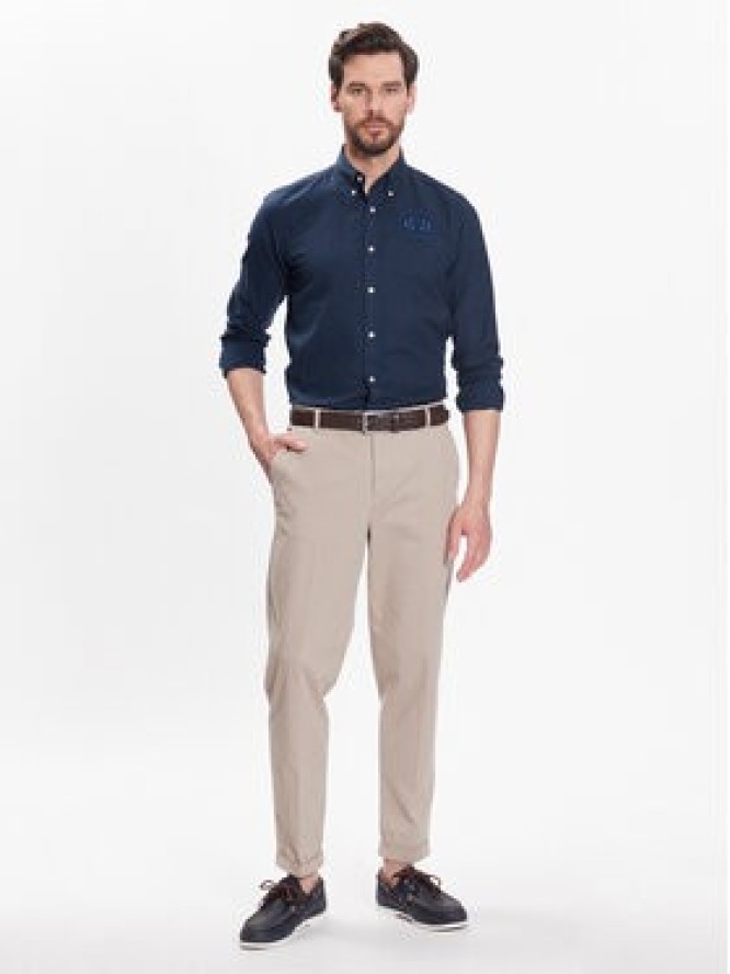 La Martina Koszula VMC004 TL072 Granatowy Slim Fit