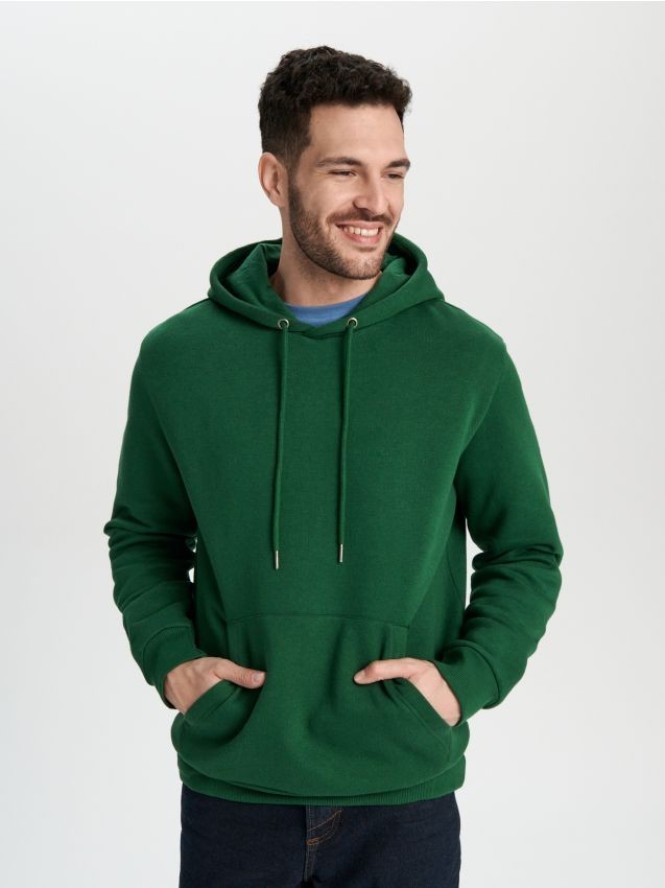 Bluza z kapturem - zielony