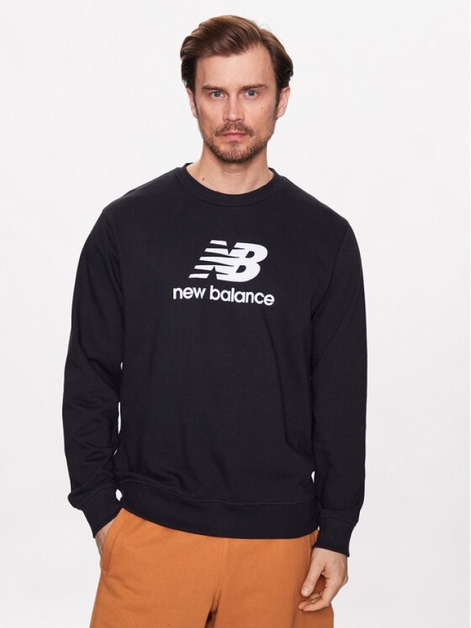 New Balance Bluza MT3153 Czarny Relaxed Fit