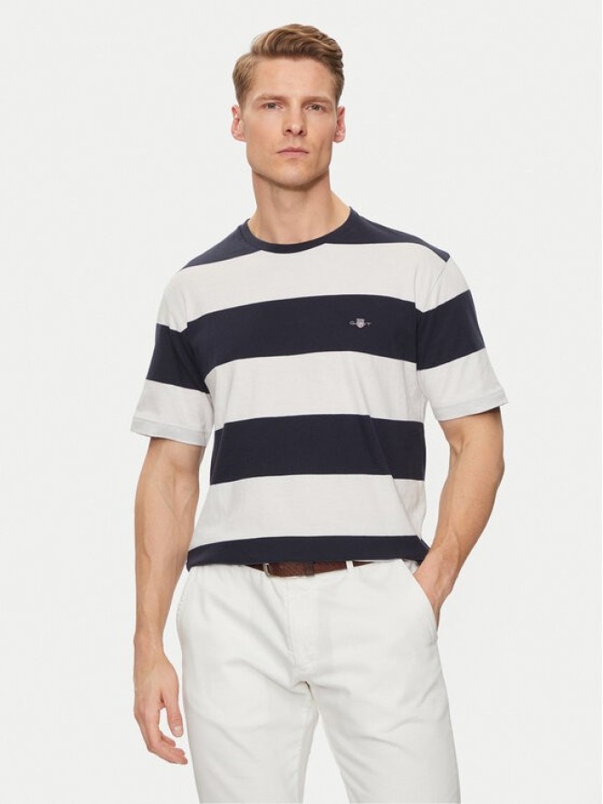 Gant T-Shirt 2003203 Écru Regular Fit