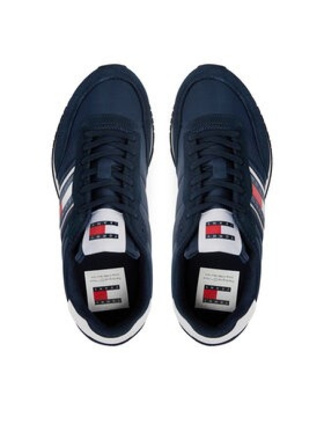 Tommy Jeans Sneakersy Tjm Runner Casual Ess EM0EM01351 Granatowy