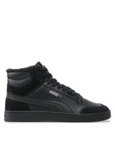 Puma Sneakersy Shuffle Mid Fur 387609 01 Czarny