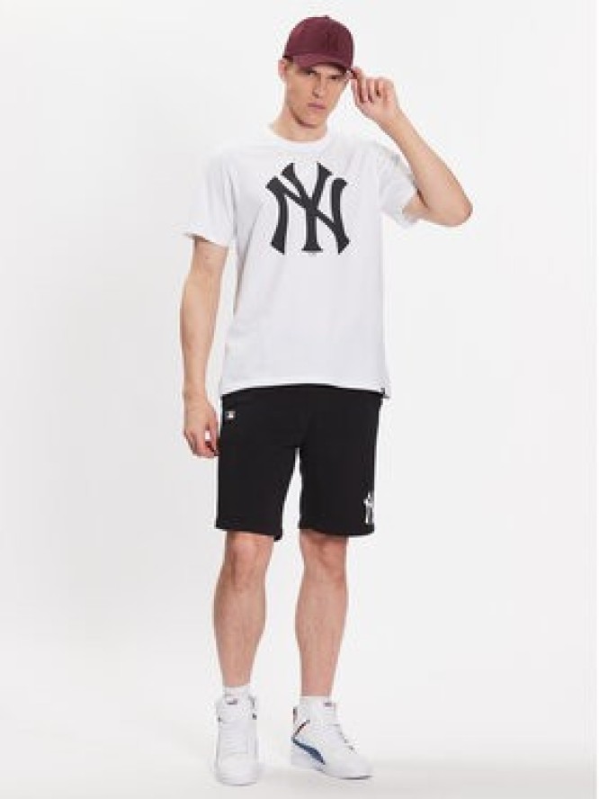 47 Brand T-Shirt MLB New York Yankees Imprint 47 Echo Tee BB017TEMIME544103WW Biały Regular Fit