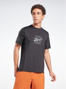 Reebok T-Shirt Activchill Graphic Move HS5933 Czarny Active Fit