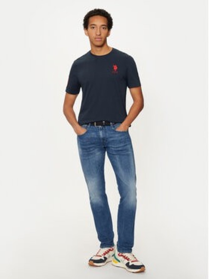 U.S. Polo Assn. T-Shirt MUP3311 Granatowy Slim Fit