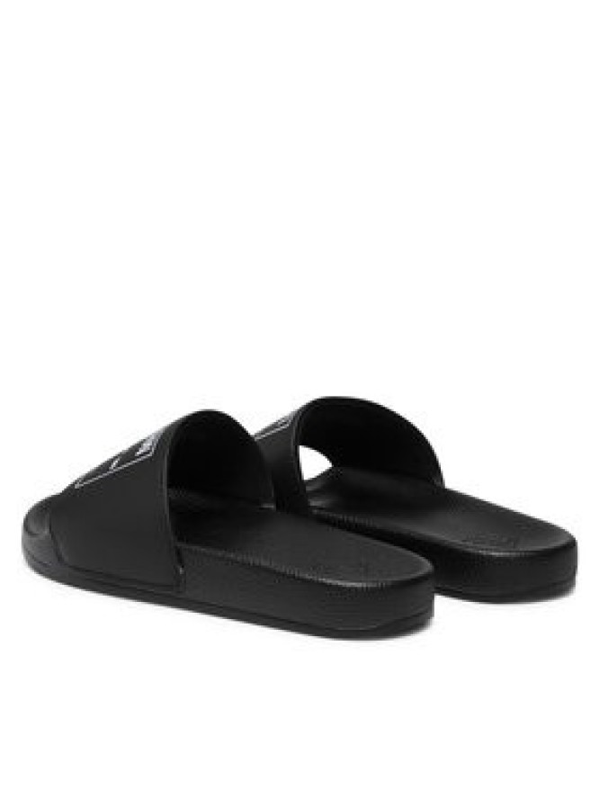 True Religion Klapki TRSLIDE027 Czarny